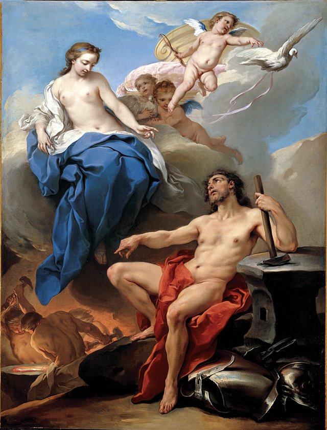 Venus Requesting Vulcan to make Arms for Aeneas by Charles-André van Loo