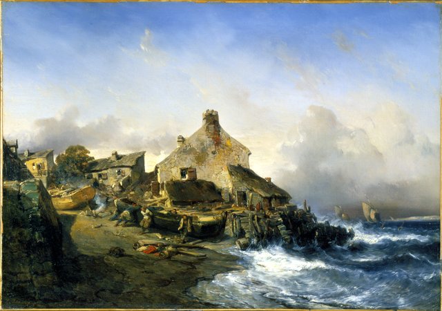Seascape, Normandy by Eugène Isabey