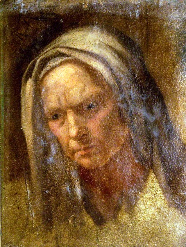 Head of an Old Woman by Eugène Fromentin