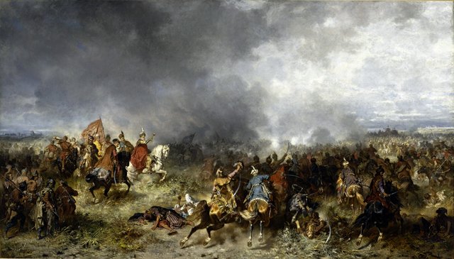 Battle of Chocim by Józef Brandt