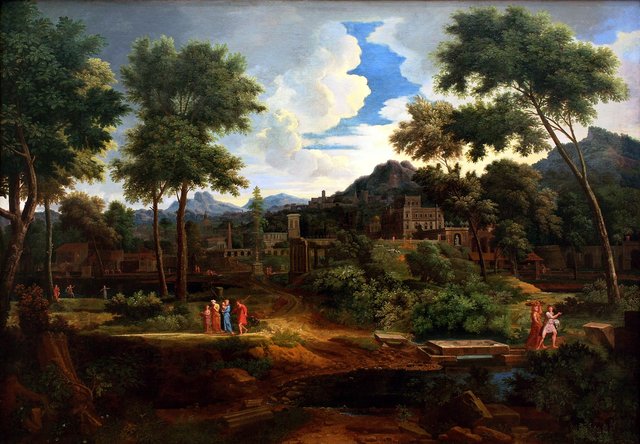 Klassische Landschaft by Francisque Millet