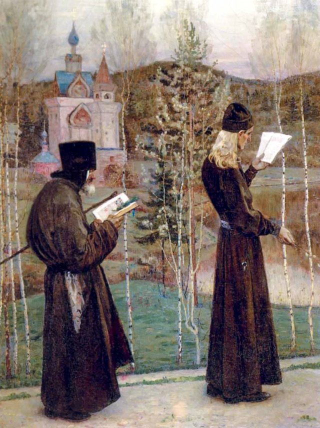 Under Blagovest by Mikhail Nesterov