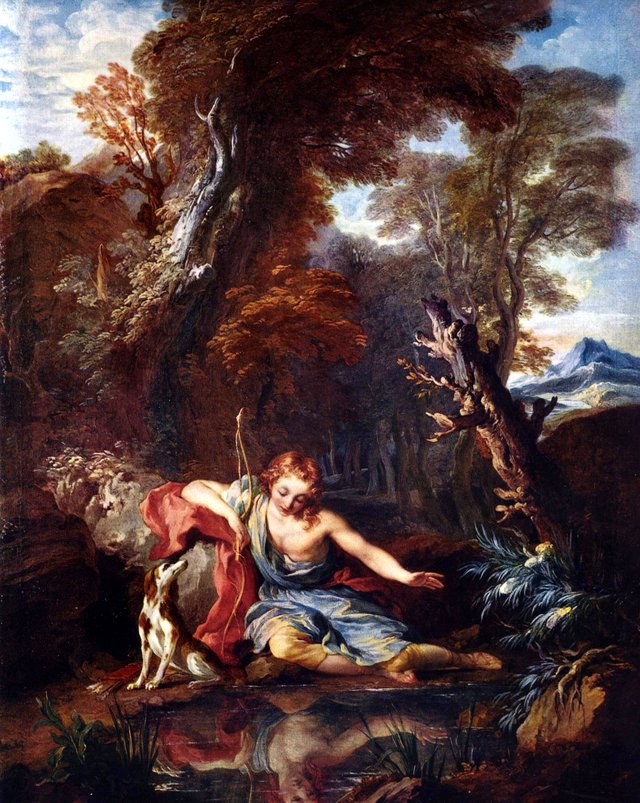 Narcissus. by François Lemoyne
