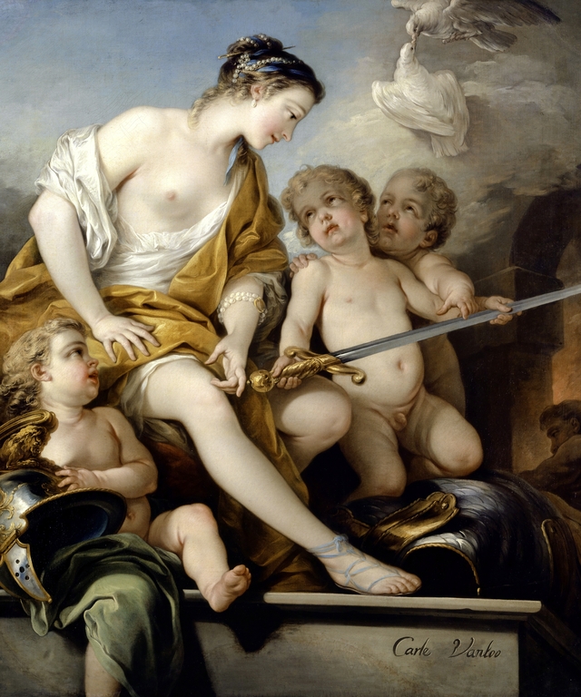 Venus and Cupids with the Arms of Mars by Charles-André van Loo