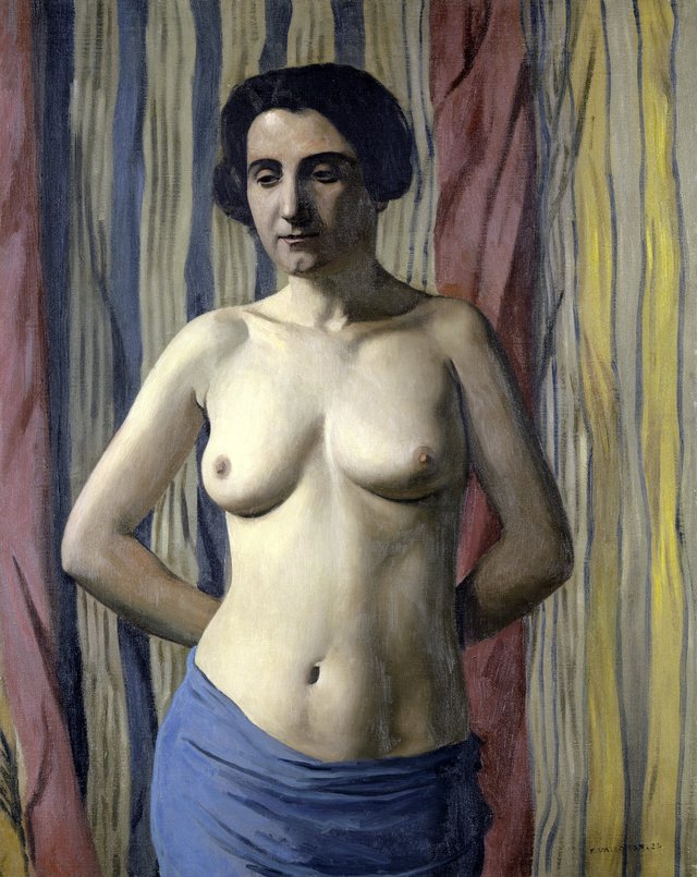 Nude with Blue Sash by Félix Vallotton