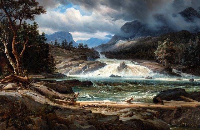 The Labro Falls by Thomas Fearnley