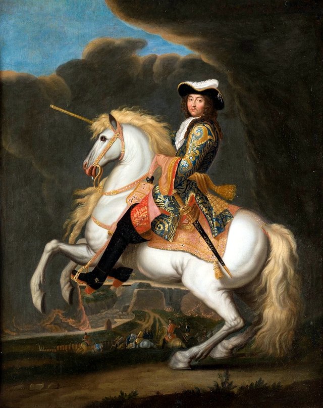 Retrato equestre de Luís XIV, Rei de França by René-Antoine Houasse