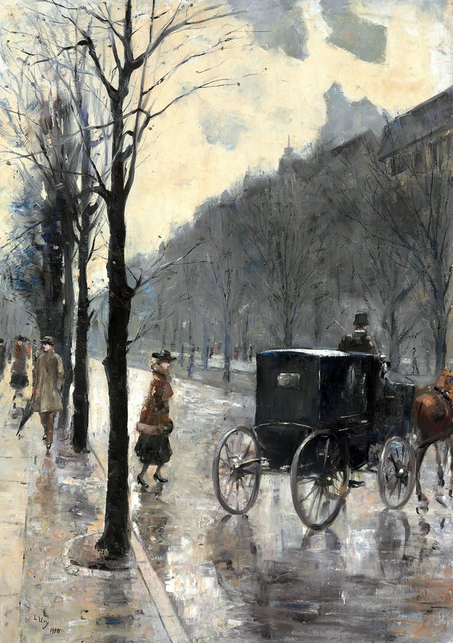 On the Kurfurstendamm by Lesser Ury