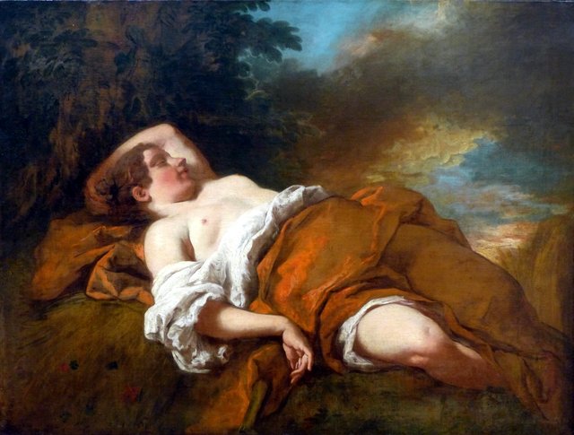La Moissonneuse endormie by Jean-François de Troy