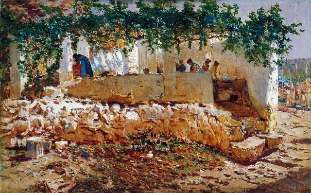 Washerwomen by Antonio Muñoz Degrain