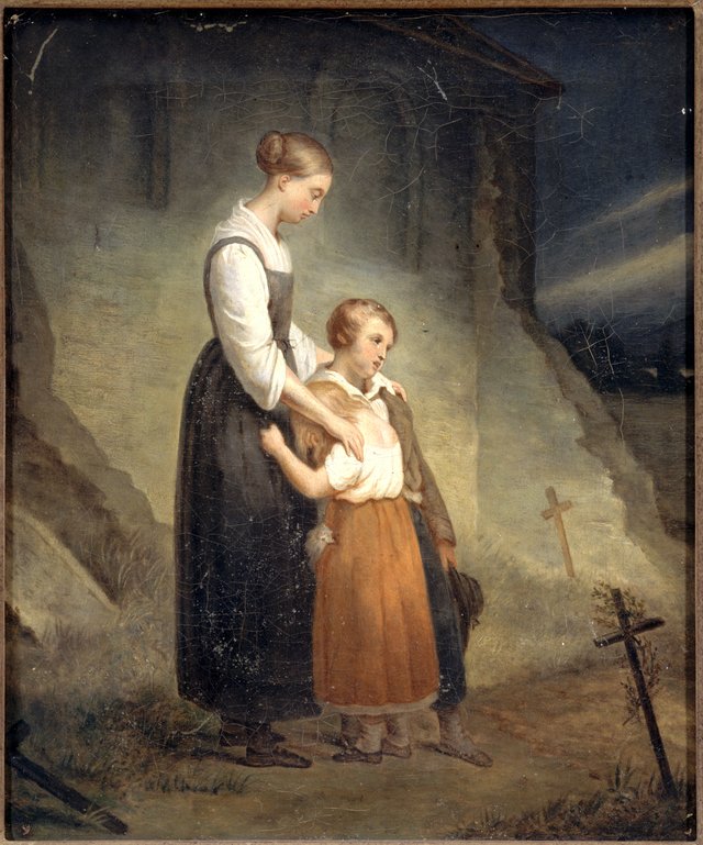 Les orphelins by Ary Scheffer