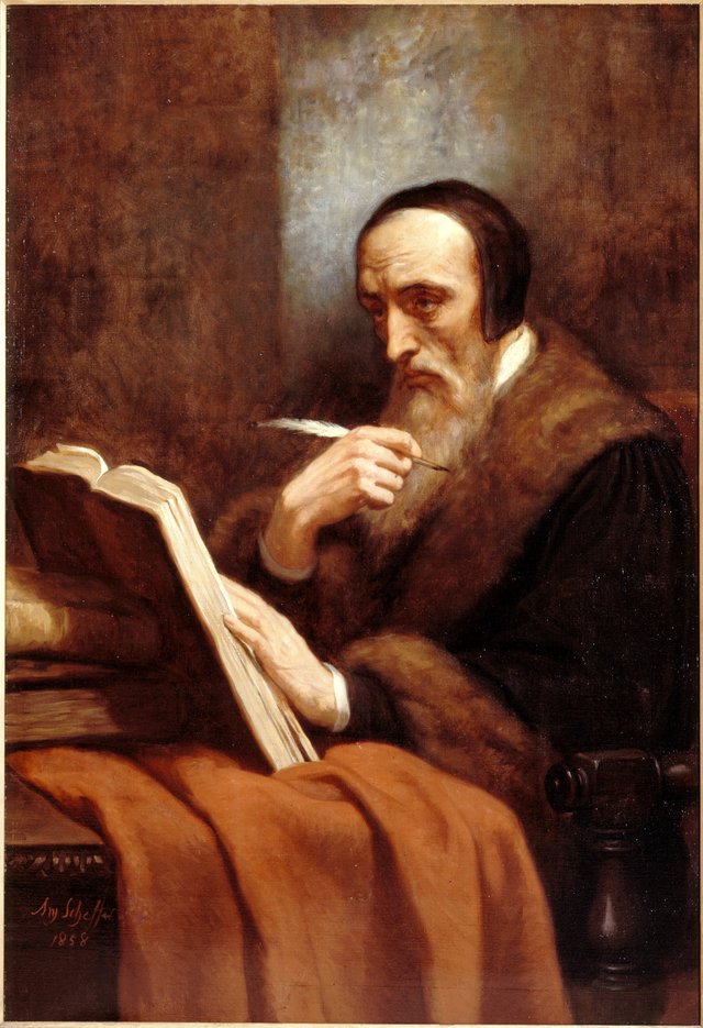 Portrait of Calvin by Ary Scheffer