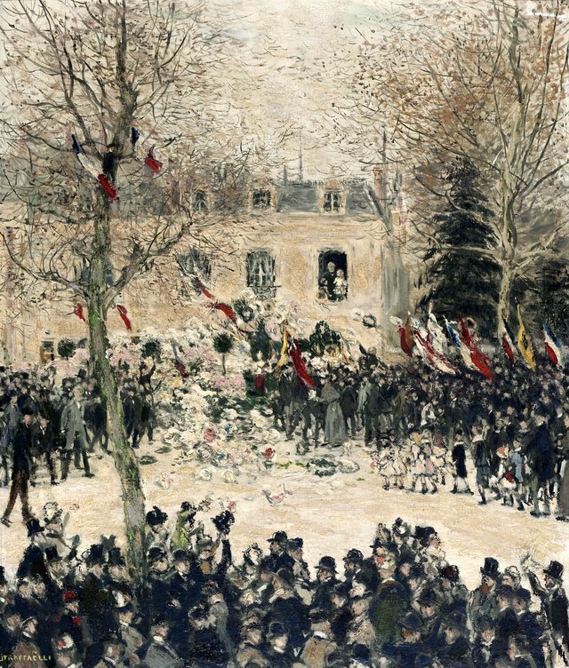La fête des quatre-vingts ans de Victor Hugo by Jean-François Raffaëlli