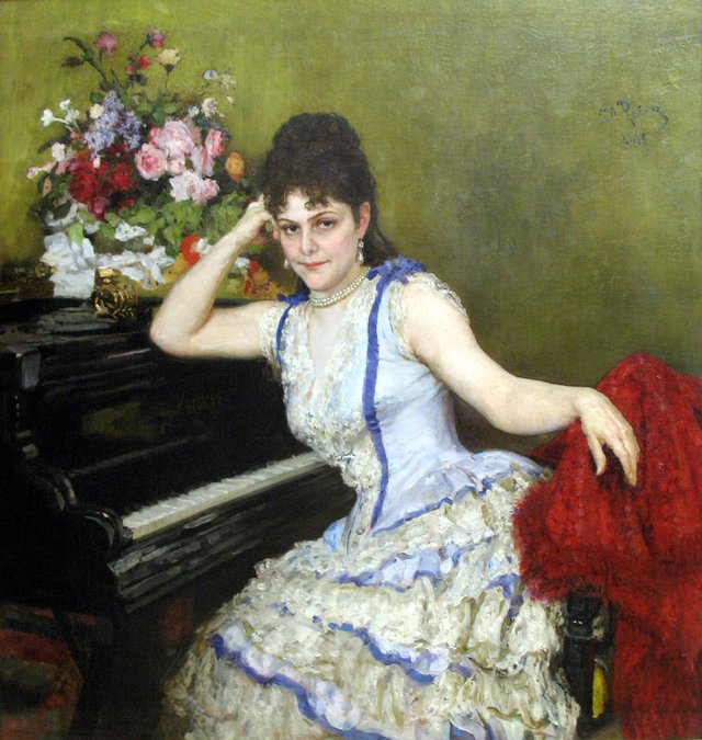 Portrait of S.I. Menter by Ilya Repin