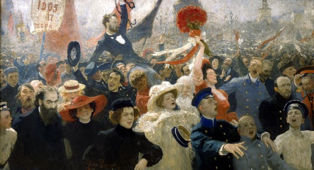 Demonstration on October 17, 1905 by Ilya Repin