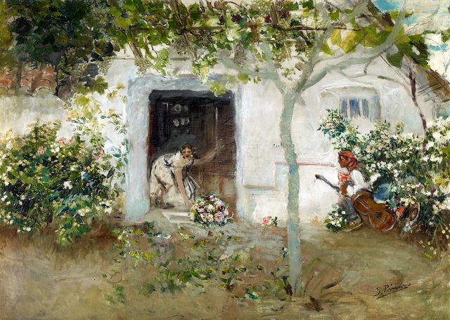 Los Mayos by Ignacio Pinazo Camarlench