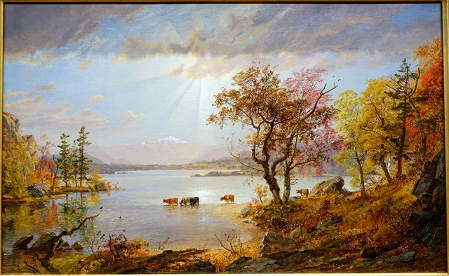 Mt. Washington, desde el lago Sebago by Jasper Francis Cropsey