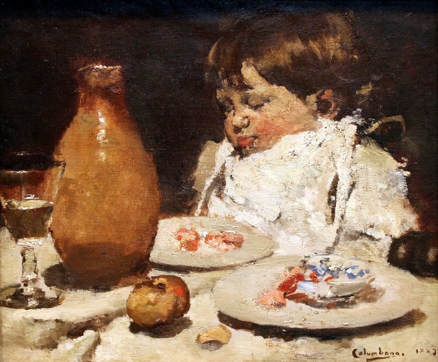 Refeição Interrompida by Columbano Bordalo Pinheiro