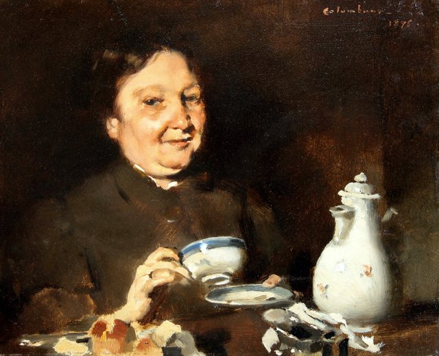 Five o'clock Tea by Columbano Bordalo Pinheiro