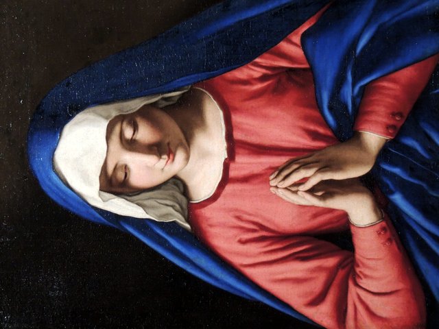 The Virgin in Prayer by Giovanni Battista Salvi da Sassoferrato