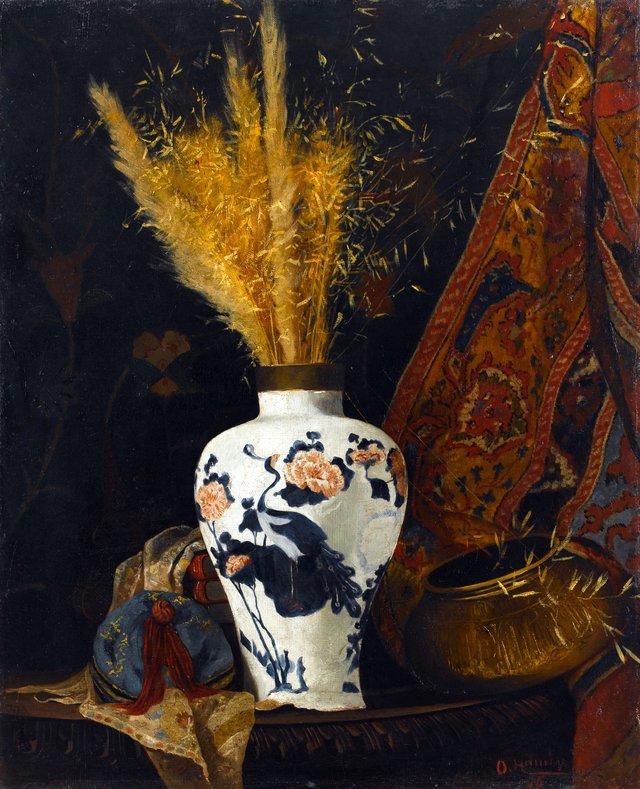 Flowers in a White Vase by Osman Hamdi Bey