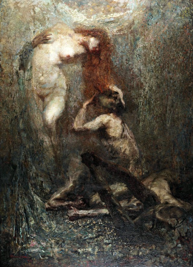 The Tragic Cradle by Giuseppe Amisani