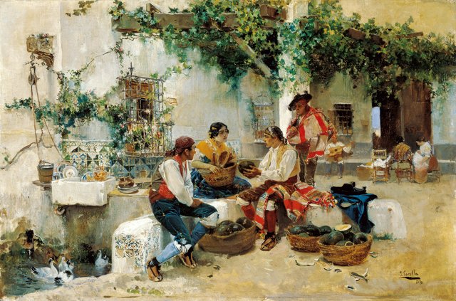 Selling Melons by Joaquín Sorolla