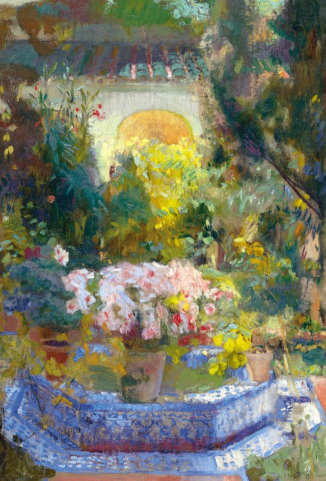 Courtyard of the Casa Sorolla by Joaquín Sorolla
