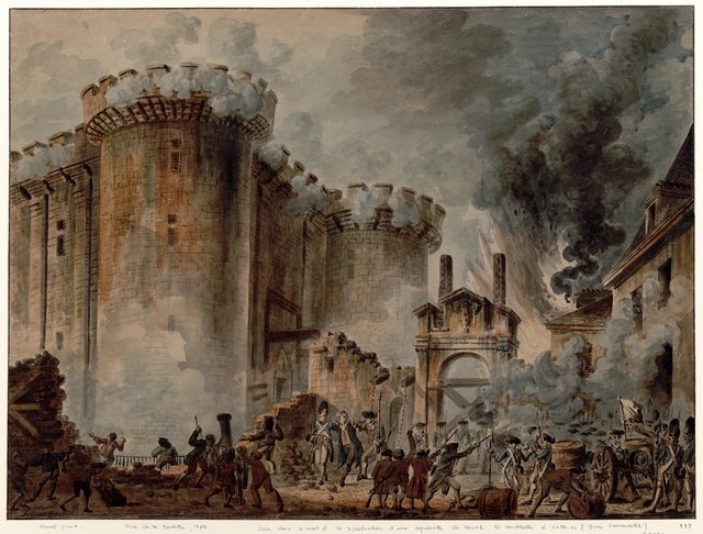 The Storming of the Bastille by Jean-Pierre Houël