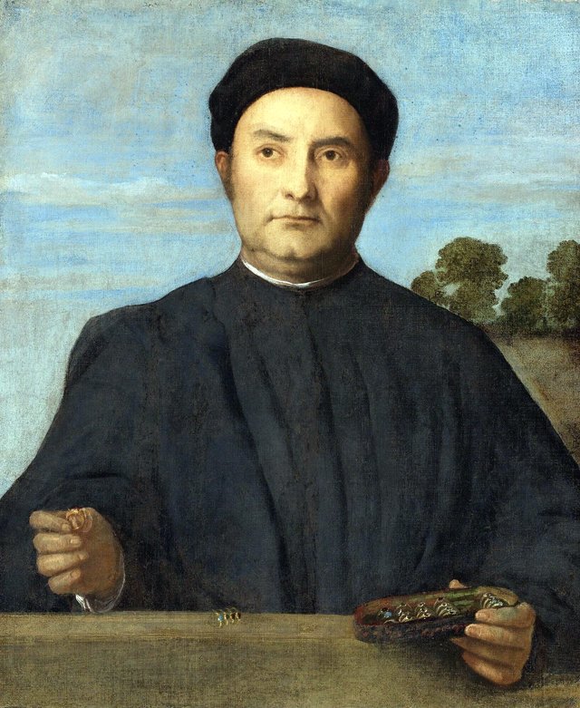 Portrait of a Jeweler by Lorenzo Lotto