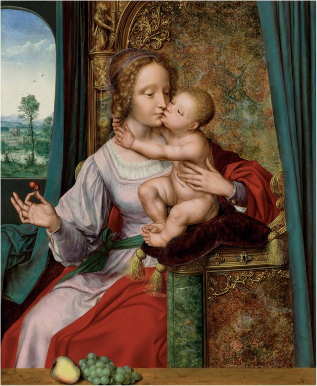 The Madonna of the Cherries by Quinten Metsys