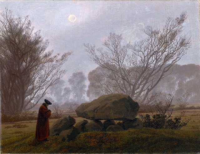 Walk at Dusk by Caspar David Friedrich