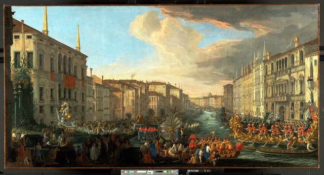 Regatta on the Grand Canal in Honor of Frederick IV, King of Denmark by Luca Carlevarijs