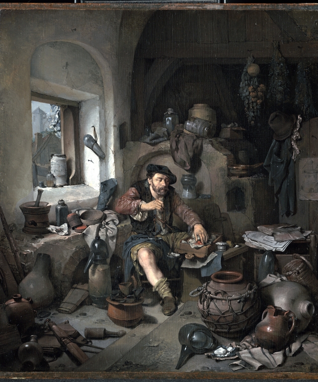 The Alchemist by Cornelis Pietersz Bega