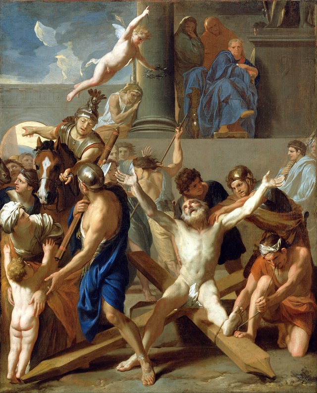 The Martyrdom of St. Andrew by Charles Le Brun