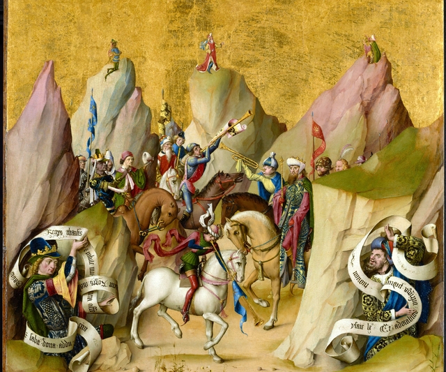 The Meeting of the Three Kings, with David and Isaiah (recto); The Assumption of the Virgin (verso) by Master of the Saint Bartholomew Altarpiece