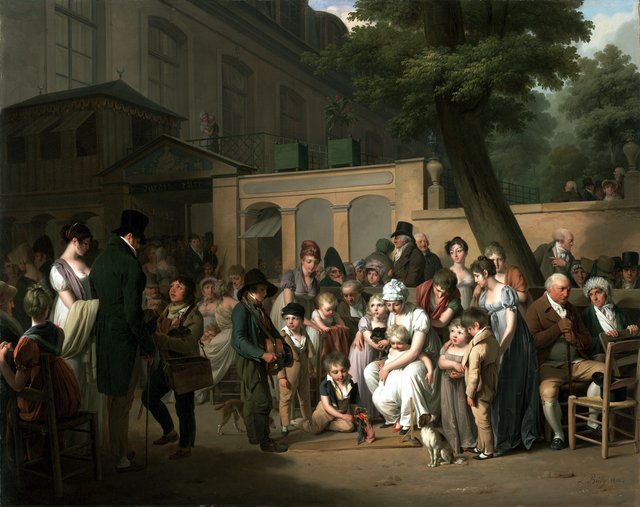 Entrance to the Jardin Turc by Louis-Léopold Boilly