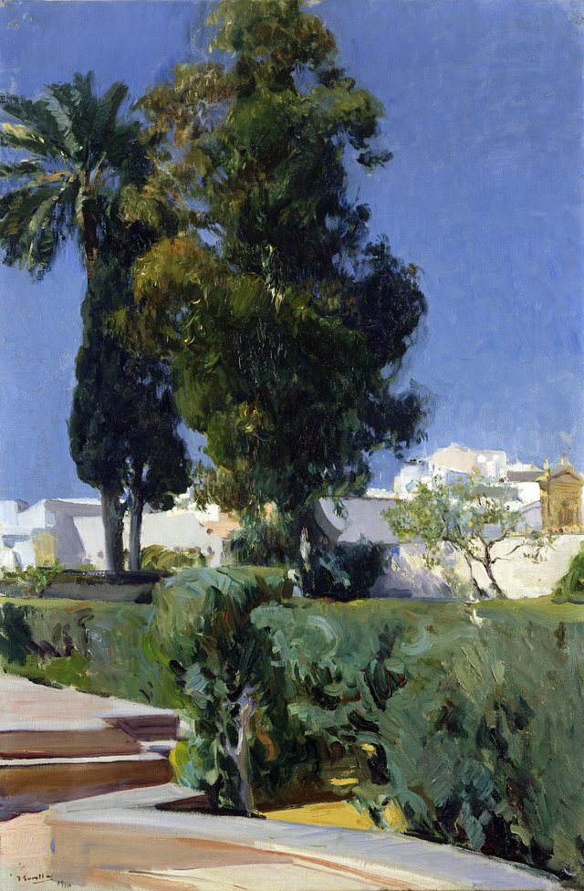 Corner of the Garden, Alcazar, Sevilla by Joaquín Sorolla