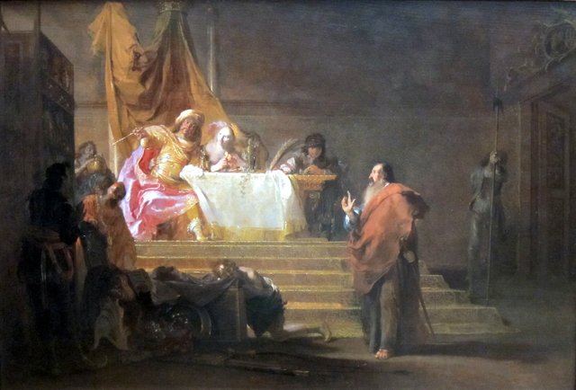 Solon before Croesus by Nikolaus Knüpfer