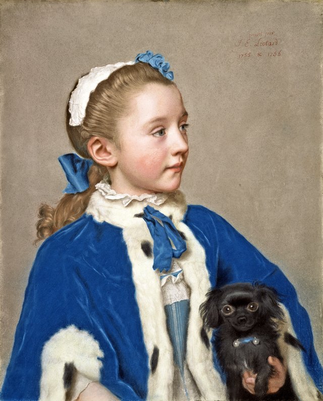 Portrait of Maria Frederike van Reede-Athlone at Seven Years of Age by Jean-Étienne Liotard