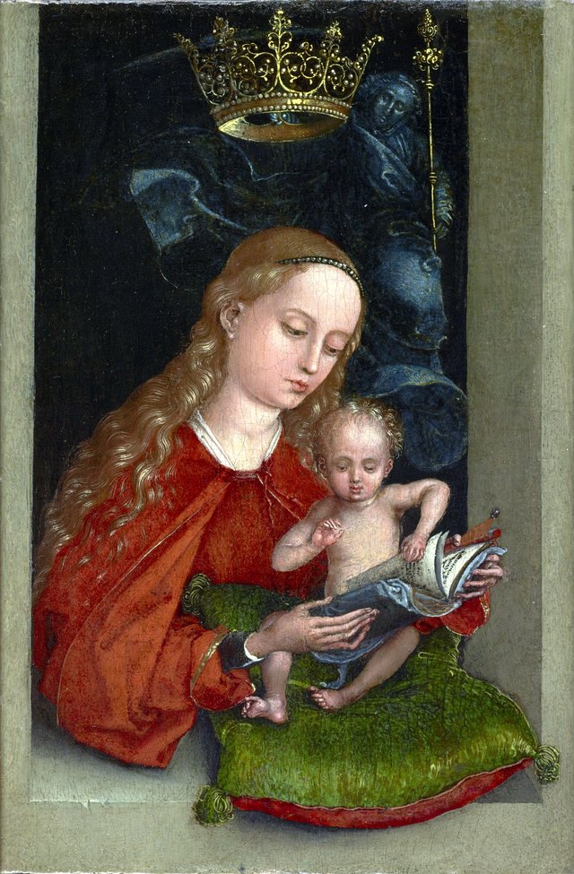 Madonna and Child in a Window by Martin Schongauer