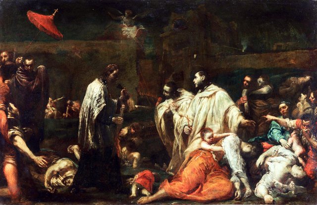 Blessed Bernard Tolomei Interceding for the Cessation of the Plague in Siena by Giuseppe Maria Crespi