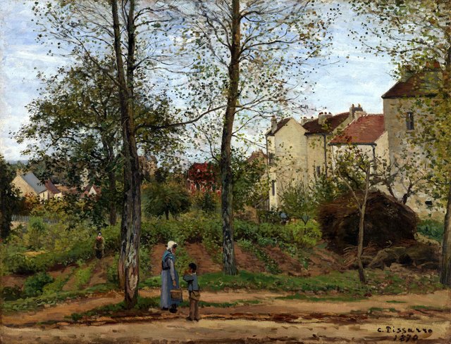 Landscape at Louveciennes (Autumn) by Camille Pissarro