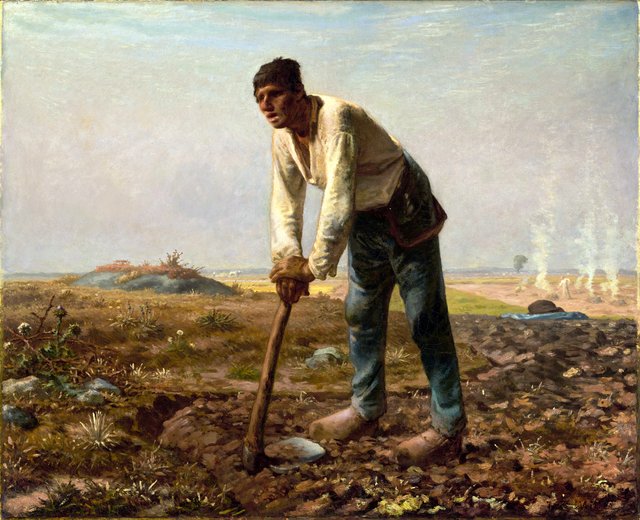 Man with a Hoe by Jean-François Millet