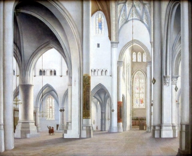 The Interior of St. Bavo, Haarlem by Pieter Jansz. Saenredam