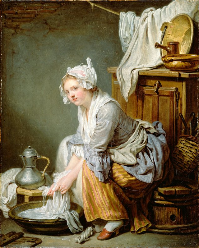 The Laundress (La Blanchisseuse) by Jean-Baptiste Greuze
