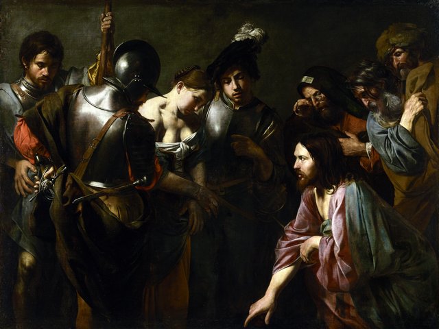 Christ and the Adulteress by Valentin de Boulogne
