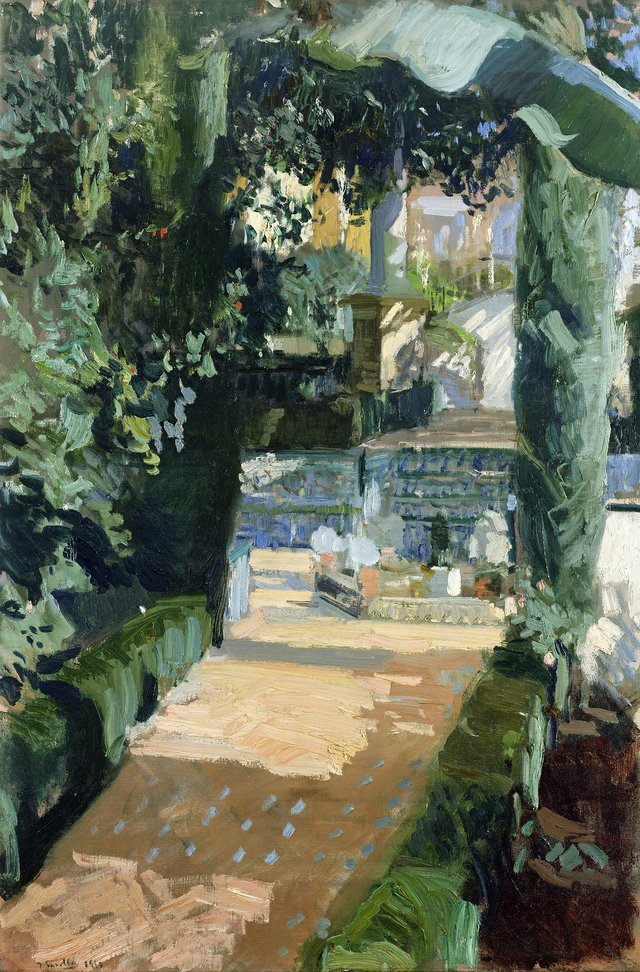 Court of the Dances, Alcázar, Sevilla by Joaquín Sorolla