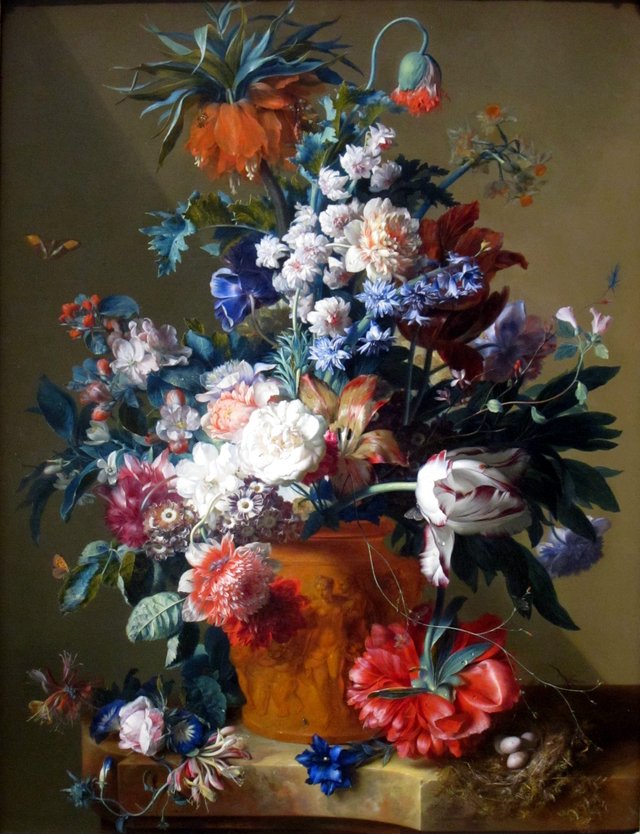 Vase of Flowers by Jan van Huysum