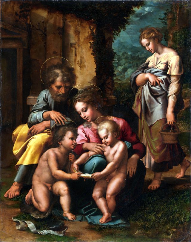 The Holy Family by Giulio Romano